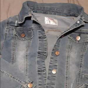 Justice Denim Jacket 14/16 distress